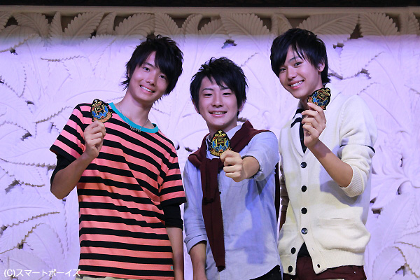 左から阿部悠真さん(15)、井上雄貴さん(18)、三浦海里さん(16)