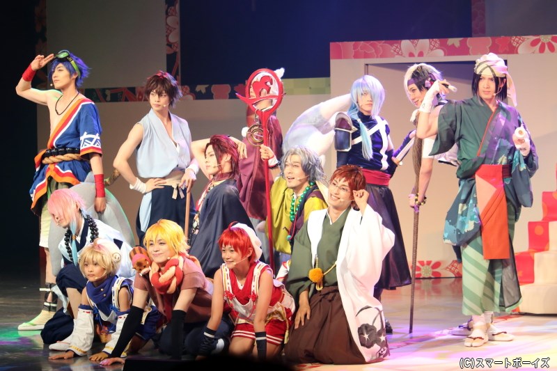 佐奈宏紀さんらがひらがなの擬人化キャラに扮する、舞台「ひらがな男子」開幕！