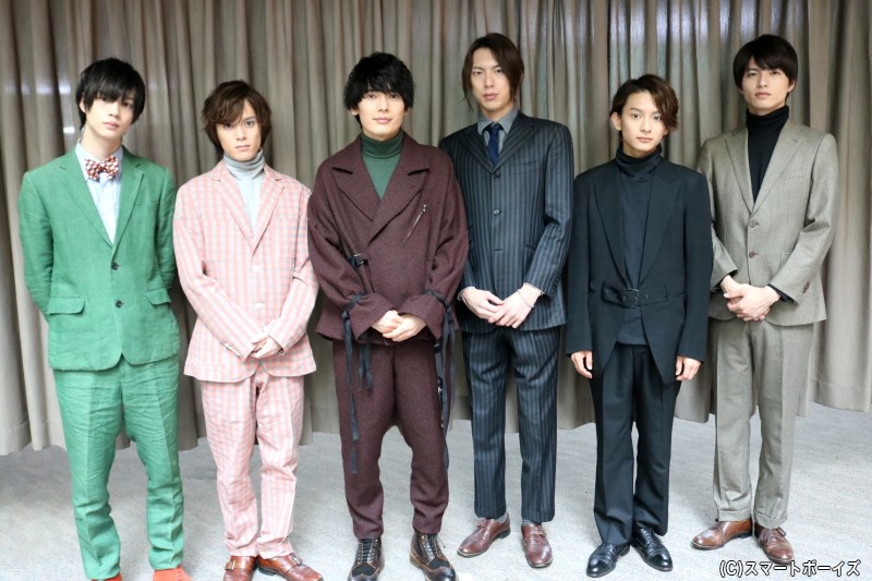 (左から)後藤大さん、横田龍儀さん、崎山つばささん、北園 涼さん、橋本祥平さん、小南光司さん