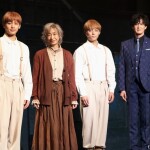 (左から)キャストの小林亮太さん、高橋惠子さん、永田崇人さん、演出の新納慎也さん